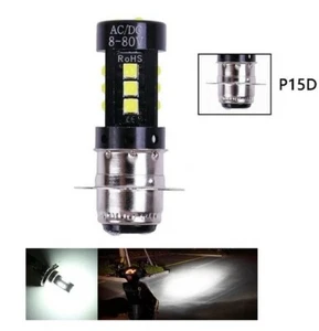 LED P15D pour ATV scooter moto ampoule Lampe 6000k phare avant 12V PX15D - Imagen 1 de 2