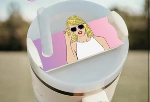 Stanley Cup Name plate Taylor Swift Sunglasses 40oz Cup Size!! Brand New - Picture 1 of 1