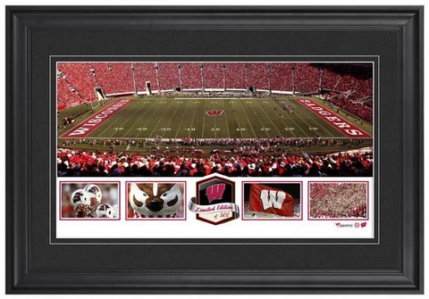Camp Randall Stadium Wisconsin Badgers Framed Panoramic Collage-L.E. 500 Cover