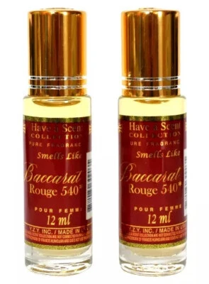 2 PIEZAS ACEITE PERFUME BACCARAT ROUGE 540 (HUELE A) 12ML por HAVE Á SCENT NUEVO Foto 1 de 2