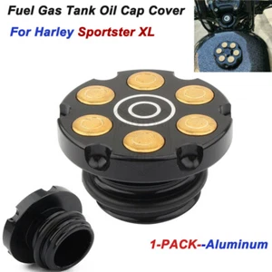 1 Motorcycle Fuel Gas Tank Oil Cap Cover For Harley Sportster Softail Dyna  - Picture 1 of 7