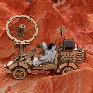 ROKR Rambler Rover Space Solarbetriebenes Fahrzeug 3D Holzpuzzle Modell Spielzeu