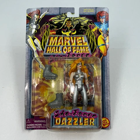 ToyBiz Marvel Hall Of Fame -She Force Dazzler, Action Figure #48225, 1997- New Cover
