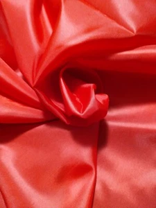 6 yds Red Acetate Taffeta Lining Fabric 45" wide Halloween Costumes, lining etc - Picture 1 of 2