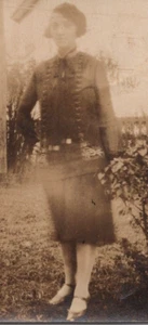 4 Jahre Foto hübsche gespenstische Frau verblasst Belichtung 1920-30er Jahre schöne Dame - Bild 1 von 3