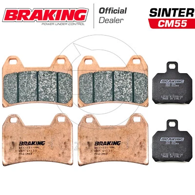 2003 CAGIVA V-RAPTOR 1000 FRONT + REAR BRAKING SINTER BRAKE PADS - Image 1 of 4