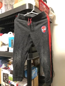 Marvel Spiderman Boys Sweatpants in Gray Size 5T - Picture 1 of 3