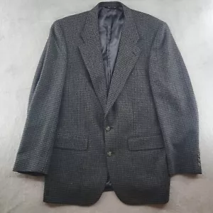 Vintage Burberrys Blazer Herren 42R Braun Schwarz Hahnentritt Wolle Sport Mantel Jacke - Bild 1 von 14