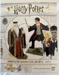 Dept. 56 Harry Potter & The Headmaster Dumbledore 2 Figure Set Village Accessory - Picture 1 of 3