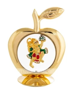 Golden Apple Shape Hanuman 12 cm Car Dashboard Idol - Picture 1 of 4