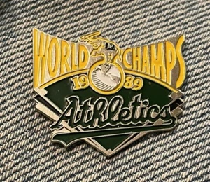 Oakland Athletics A's Lapel Pin ~ MLB ~ 1989 World Champs ~ Baseball ~ by CP&D - Picture 1 of 2