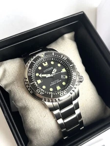 New! Citizen Promaster Diver Watch BN0167-50H Eco-Drive Grey Dial Silver Steel - Picture 1 of 7