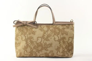 VALENTINO Lace Print 2way Bow Tote 2VAL1226K - Picture 1 of 12