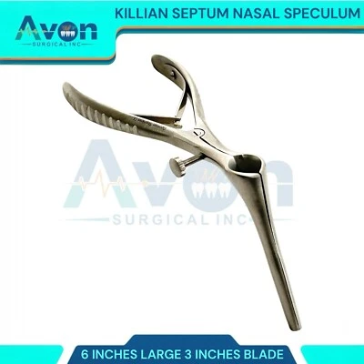 Espéculo nasal Killian, lâmina de 3", comprimento 6", ferramenta de inspeção nasal premium - Imagem 1 de 4