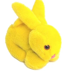 Bigotes transparentes de felpa amarilla Etone Bunny Rabbit 7" de colección Pascua primavera 1978 - Imagen 1 de 8