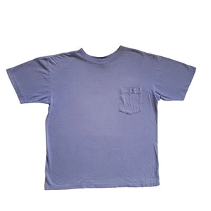 Vintage 90s Banana Republic Safari & Travel T-Shirt Purple Pocket Crewneck S - Picture 1 of 6