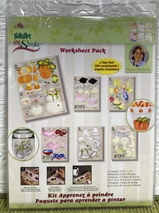 VTG Dewberry Painting Patterns Worksheet Pack Family Celebrations 3 Sheets - Picture 1 of 5