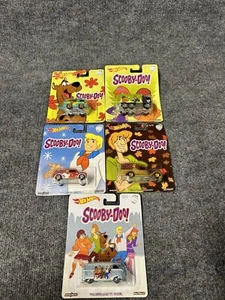 Hot Wheels Premium Collectors Real Riders SCOOBY DOO Complete 5 Set NEW CIB - Picture 1 of 7