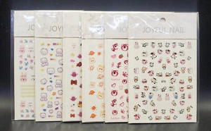 Set of 6 Assorted Animal Theme Joyful Nail Stickers - Picture 1 of 7