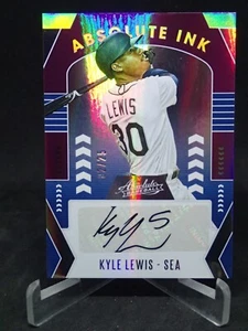 KYLE LEWIS 2020 Panini Absolute Ink Auto Purple #2/25 Seattle Mariners - Picture 1 of 2