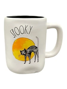 Rae Dunn Magenta Collection Spooky Black Cat Full Moon 20 Oz Mug - Picture 1 of 11