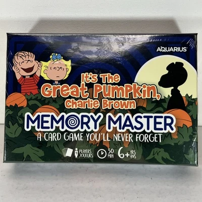 It's The Great Pumpkin Charlie Brown Memory Master Card Game Aquarius Peanuts - Image 1 of 4