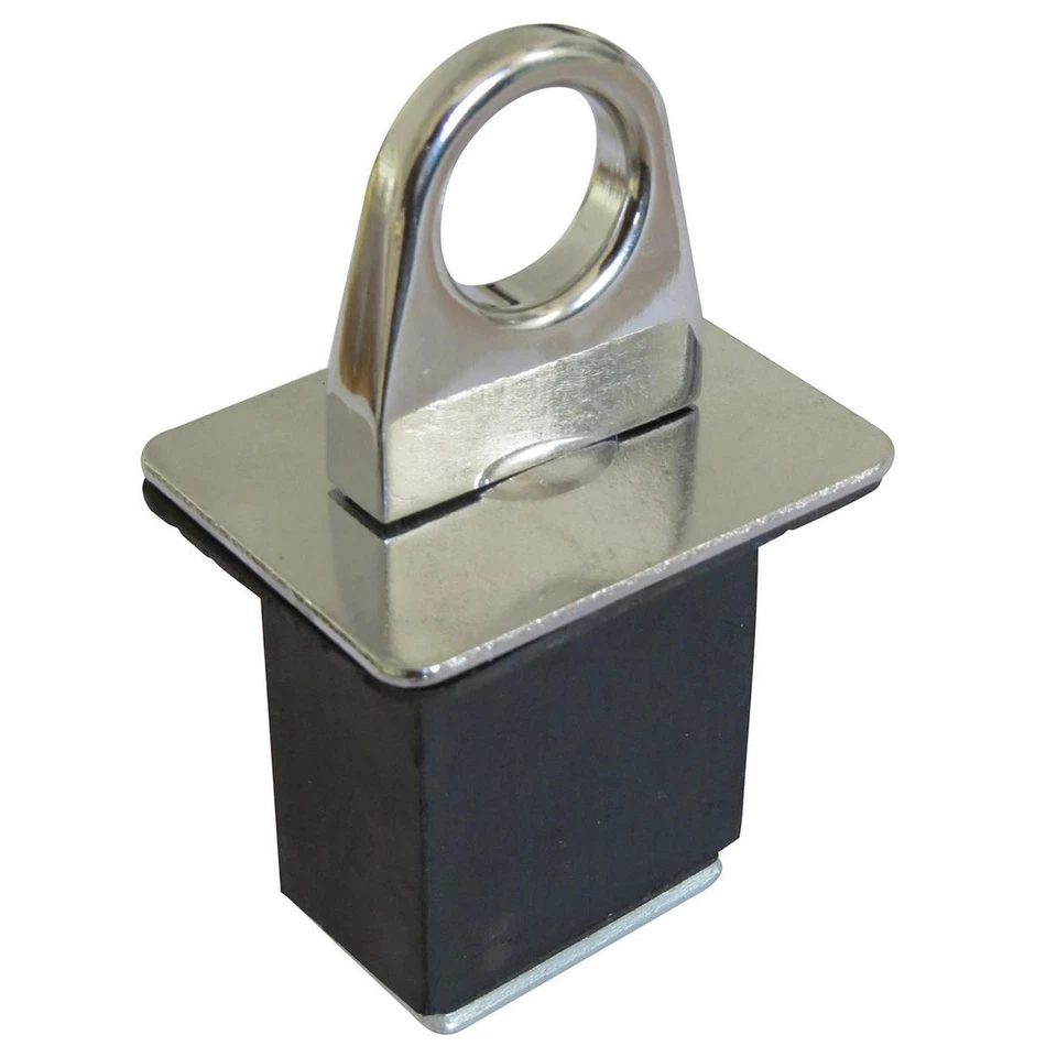 TrailFX Tie Down Anchor - Stake Pocket Mount Chrome Plated Eye Pack Of 2 - Image 1 of 4