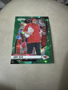 Panini Prizm Andy Reid Green Ice Kansas City Chiefs SP #145 2024 - Imagen 1 de 2