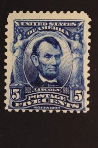 UNITED STATES POSTAGE STAMP 5 CENTS #307 MH MLH OG - Picture 1 of 2