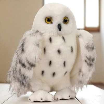 20cm Snowy Owl Plush Toy, Cute Stuffed Animal, Soft White Bird Plush Gift - Image 1 of 4
