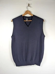 Jos A Bank Herren Pullover Weste Größe Large 100 % Kaschmir Preppy Dad Grandpacore Golf - Bild 1 von 5