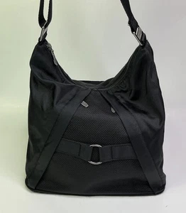 Bagallini Umhängetasche schwarz Nylon Hobo Crossbody  - Bild 1 von 10