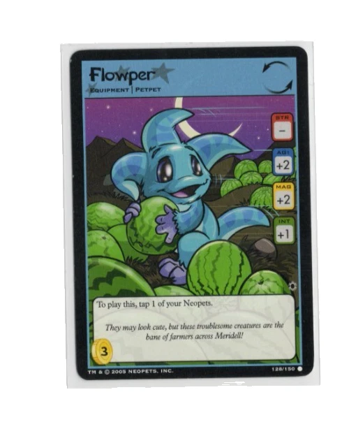 Neopets TCG Darkest Faerie - Flowper 128/150 - Wizards 2005 - Image 1 of 1