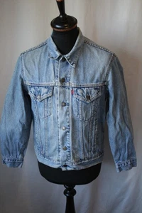 Vintage LEVI LEVIS Denim Trucker Western Jacke Gr. Small Rock Mod Rockabilly - Bild 1 von 15