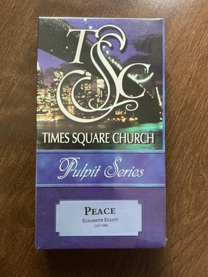 Times Square Church Elisabeth Elliot - Peace (2000) David Wilkerson VHS  Sealed! - Image 1 of 2