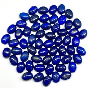 12 Pcs Natural Untreated Lapis Lazuli 16x12mm Oval Loose Cabochon Gemstones Lot - Picture 1 of 15
