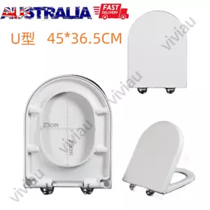 Heavy Duty Toilet Seat Quick Release Soft Close U Shape Thicken Replacement PP - Picture 1 of 12