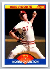 1989  Score #646 Norm Charlton Rookie Card Cincinnati Reds