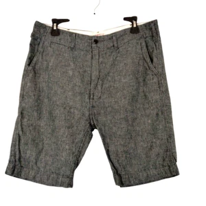 Pantalones Cortos Chinos Levi Strauss Para Hombre Talla 34 Gris Mezcla de Lino Preppy - Imagen 1 de 5