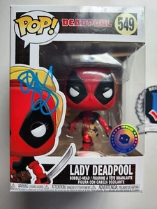BLAKE LIVELY SIGNED LADYPOOL DEADPOOL WOLVERINE FUNKO BECKETT BAS COA 549  - Picture 1 of 7
