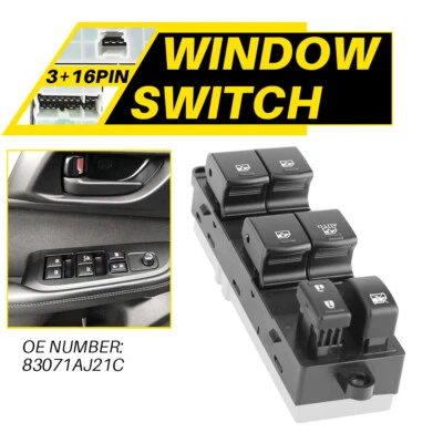 Controlador de interruptor de control de ventana eléctrica Master para Subaru Legacy Outback 2013-2017 Foto 1 de 4