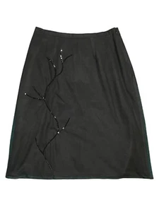 Vintage Y2K Jill Stuart Damen Seide Tüll Rock mit Pailletten A-Linie Größe 8 - Bild 1 von 5