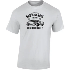 T-Shirt Papas Garage individuelle Qualität lustig Auto Geschenk klassisch Muskel - Bild 1 von 3