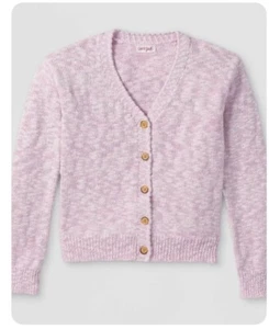 Cat & Jack Jacket Lavender Purple Cardigan Sweater XL (14/16) Knit Long Sleeve - Picture 1 of 8