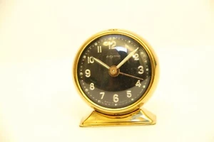 Vintage Duverdrey & Bloquel BAYARD Table Alarm Mechanic Clock Art Deco France - Picture 1 of 12