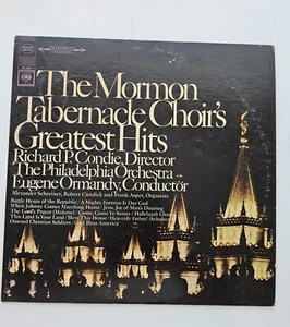 The Mormon Tabernacle Choir's Greatest Hits Richard P. Condie Album Record LP - Foto 1 di 3