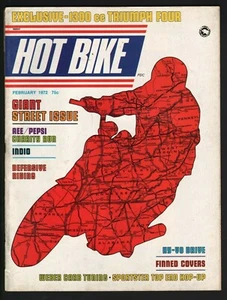 1972 February Hot Bike - Vintage Motorcycle Magazine - Picture 1 of 2