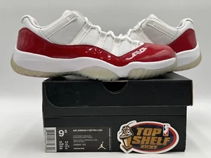 New Air Jordan 11 Low Cherry 2016 Size 9.5 Rare Retro Authentic White Red MJ OG - Picture 1 of 9