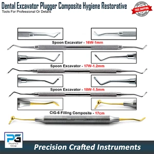 Excavadora Restauradora Cavidad Removedor de Caries Cariosas CIG-6 Herramientas de Laboratorio Dental - 4 Piezas - Imagen 1 de 9