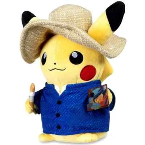 Pokémon Center x Van Gogh Museum Pikachu 7 inch Plush Toy NEW UNOPENED - Picture 1 of 2